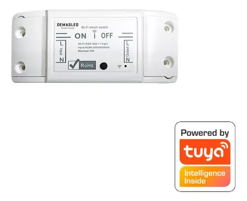 Interruptor Smart Wifi 10a Con Monitoreo De Consumo App Tuya