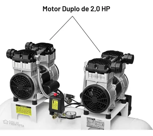 Compressor De Ar Odontológico 20 Pés 150l 220v Silencioso Is