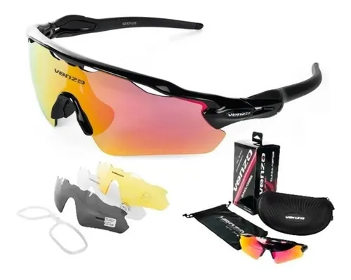 Gafas Ciclismo con 2 Lentes Intercambiables UV400 Gafas Deportivas