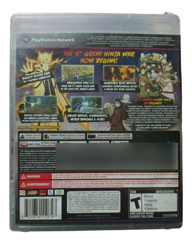 Naruto Shippuden Ultimate Ninja Storm 3 Ps3 (Usado)