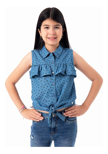 Blusa Denim Pionier Laura Niña