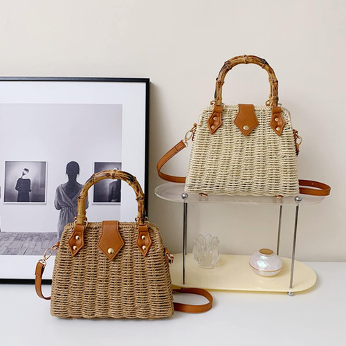 Qtkj Bolso De Paja, Bolsos Cruzados Para Mujer, Bolso Tejido
