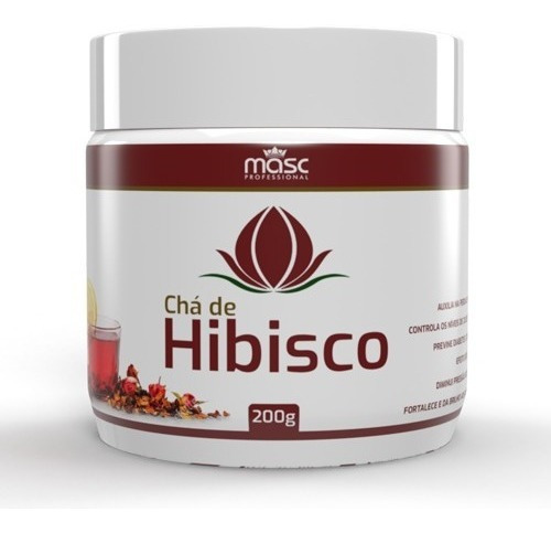 Imagem 1 de 2 de Chá De Hibisco Em Pó 200g - Sabor Frutas Vermelhas