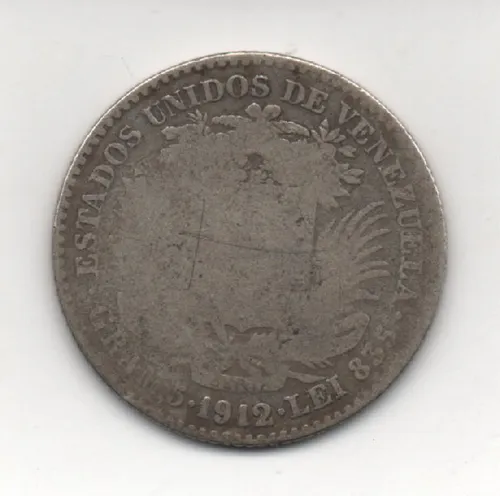 Moneda De 1 Bolivar De 1912 (Usado)