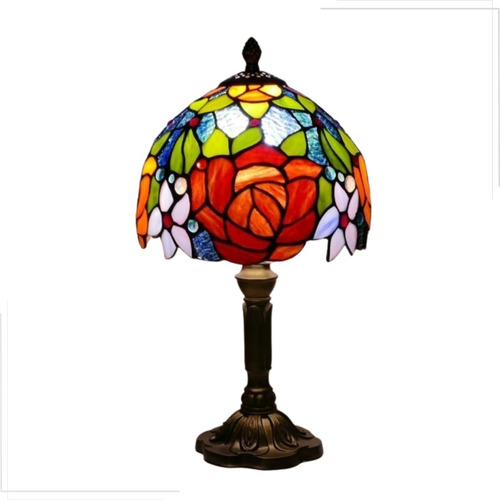 Luminária Abajur Tiffany Turca Vintage Vitral Retrô Color Y