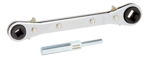 Uniweld Llave De Trinquete Reversible Con Adaptador De Lla. Color Plateado