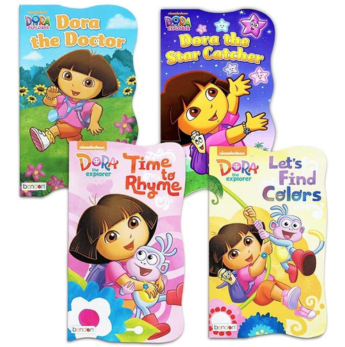 Nickelodeon Dora The Explorer Baby Board Books - Juego De Cu