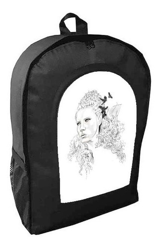 Mochila Negra Vikingos Adulto / Escolar A47