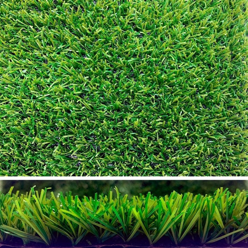 Grama Sintética 20mm Semelhante Natural 2x5,5(11m²) Cor Verde