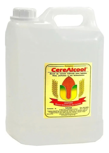 Cereacool - Álcool De Cereais Com Dna, Perfumaria - 5 Lt