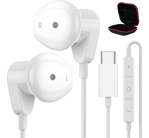 Auriculares Estereo Internos Por Cable De Usb-c | Blanco