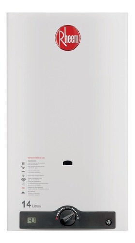 Calefon A Gas Rheem R7-14l-glp - Blanco - Gas Envasado 220V