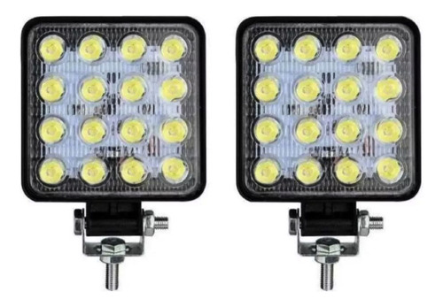 Kit X2 Faro Led 48w 16leds 4x4 Cuatri Moto Universal