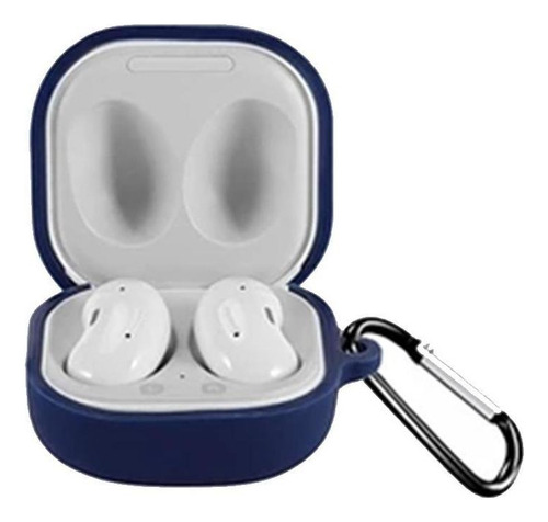 Funda Protectora Para Estuche De Samsung Galaxy Buds Live Color Azul Marino
