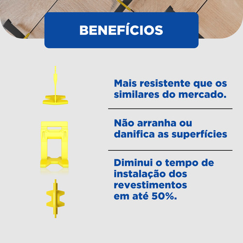 1.000 Clips Niveladores Espaçadores Slim Perfect Piso 1.5mm - Ferramenta Nivela Porcelanato Azulejo E Ceramica Revestimento Para Piso E Parede Com Fino Acabamento.