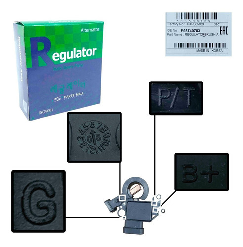 Imagen 8 de 10 de Regulador Voltaje Alternador Optra 2005 2006 2007 Limited