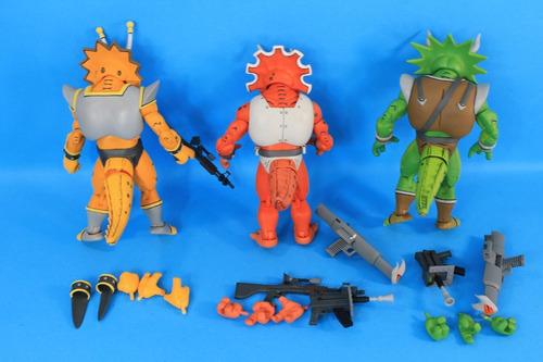 Triceraton, Zarax & Zork Tmnt Neca (Usado)