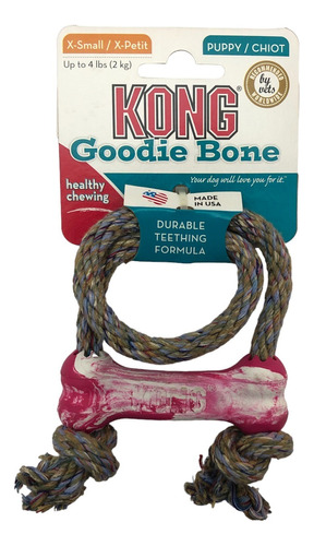 Kong Puppy Goodie Bone Juguete Perro Ayuda  Limpieza Dental