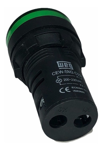 Sinaleiro De Led Verde Weg 22mm 220vca Ip54 Cew-sm2-d23