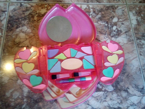 Divertido Kit De Maquillaje Para Niña En Forma De Corazón 