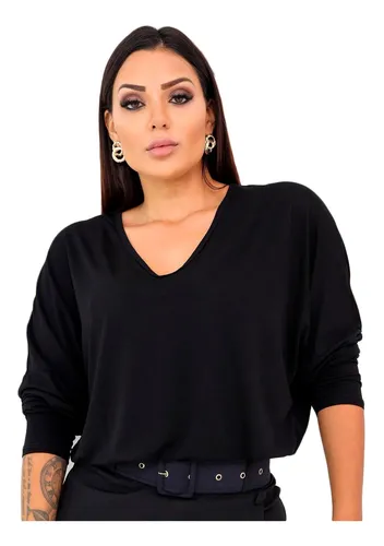 Blusa casual hotsell feminina mercado livre