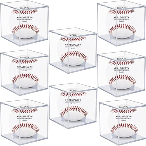 Caja De Visualización De Bolas De Base De 8 Paquetes, Cajas