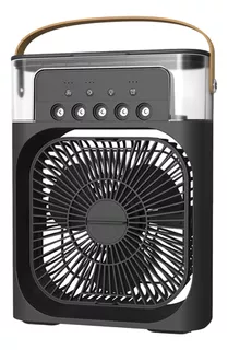 Mini Aire Acondicionado Ventilador Humidificador Negro 3en1