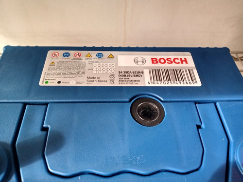 Imagen 4 de 4 de Batería Bosch S4 35ah +der