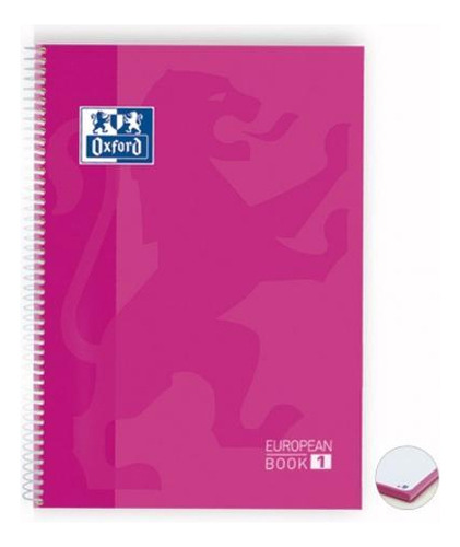 Caderno Capa Dura Univ 1x1 80 Folhas 90g Rosa Oxford