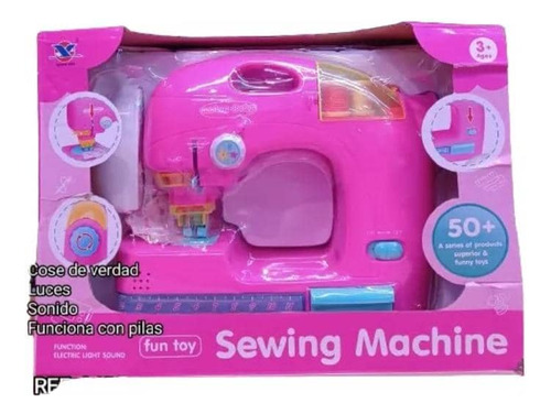 Máquina De Coser Para Niñas Con Tela Y Accesorios 