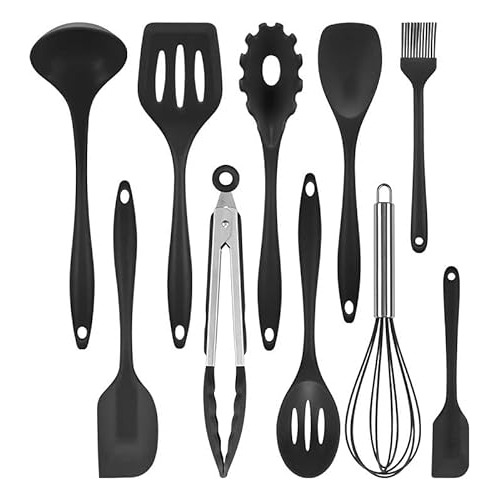 Set De 10 Utensilios De Cocina De Silicona, Set De Uten...