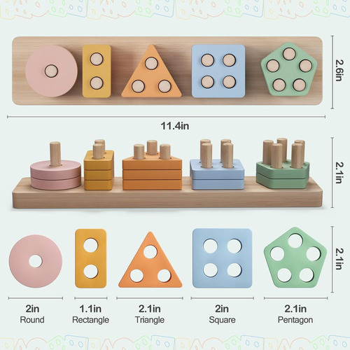 . Material Didáctico Preescolar, Juguetes Montessori De 1,2