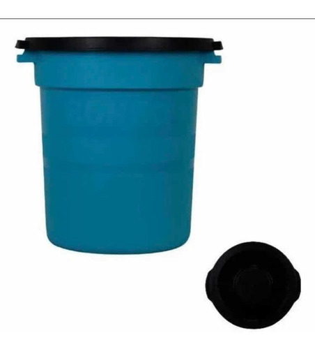Bote Para Agua Con Llave 40 Litros Azul Color Azul Claro
