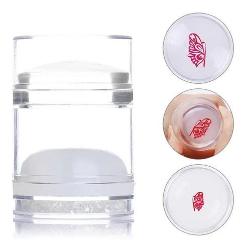 Estampador De Uñas Doble Para Agrandar O Achicar Diseños