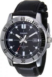 Reloj Casio Mtp-vd01l-1evudf - Correa De Cuero 100% Original