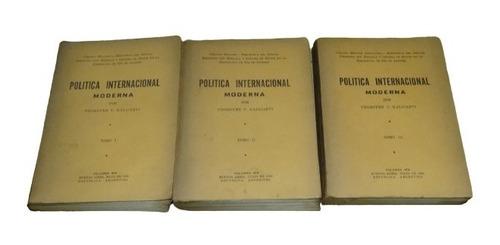 Política Internacional Moderna. Thorsten Kalijarvi. 3 Tomos