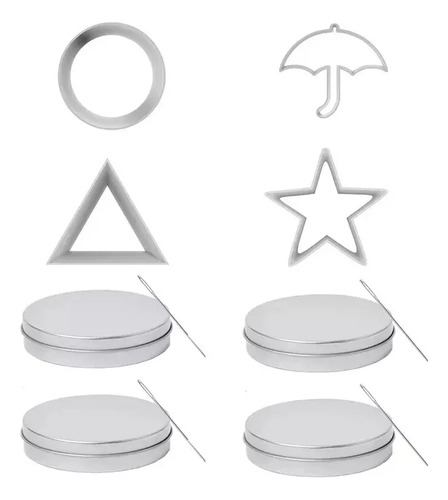 Molde Para Galletas De Azúcar Con 12 Juegos Coreanos.