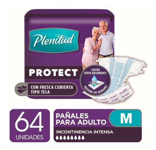 Plenitud Pañal Para Adultos Protect X 16 Pack X 4