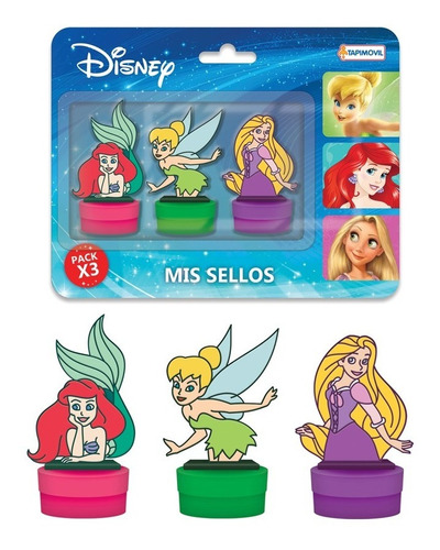 Mis Sellos Pack X3 Personajes Disney Tapimovil