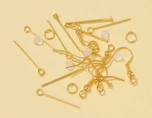 Kit Accesorios P/ Bijou Gancho Anzuelo Traba Aro Alfiler