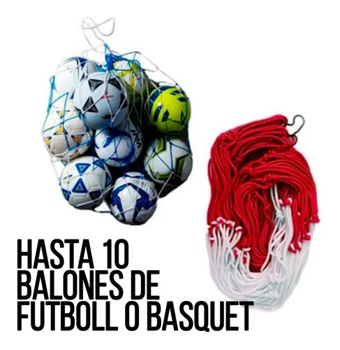 Red Para Balones Hasta 10 Balones Nilón Resistente