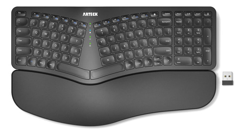 Arteck Teclado Ergonmico Dividido Con Mueca Acolchada Y Repo