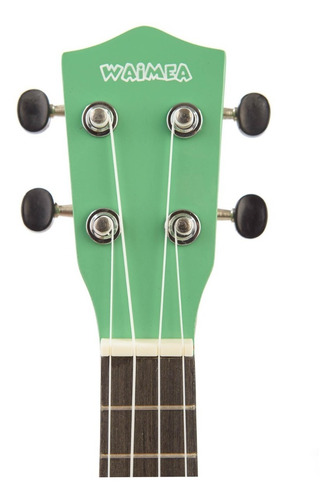 Imagen 7 de 10 de Ukelele Soprano Creep Waimea Verde + Funda + Correa!