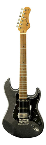Guitarra Tagima Strato Tg580 Grsk Gray Sparkle Hss Cor Prateado Material do diapasão Roasted Maple Orientação da mão Destro