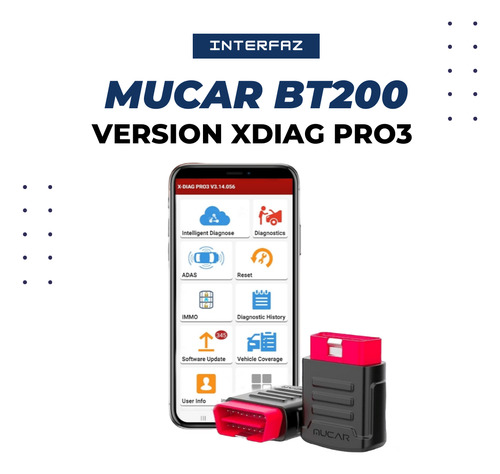 Escaner Automotriz Mucar Bt200 Con Xdiag Pro3