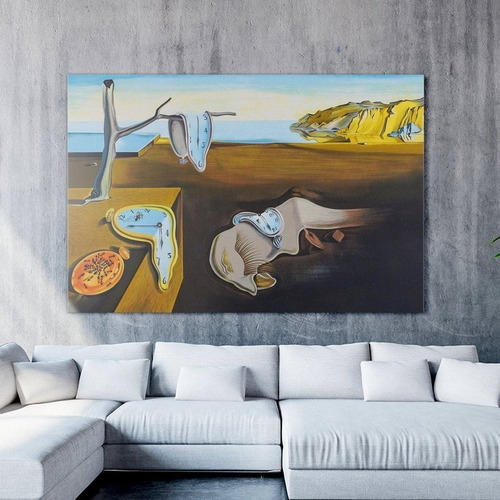 Imagen 4 de 10 de Cuadro-dali -la Persistencia De La Memoria- Hd 120x90cm.