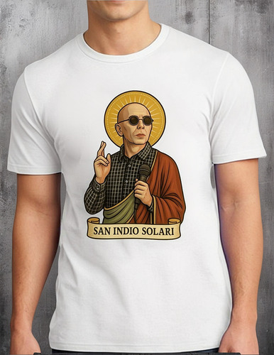 Remera Unisex Indio Solari Santo Personalizada Algodón