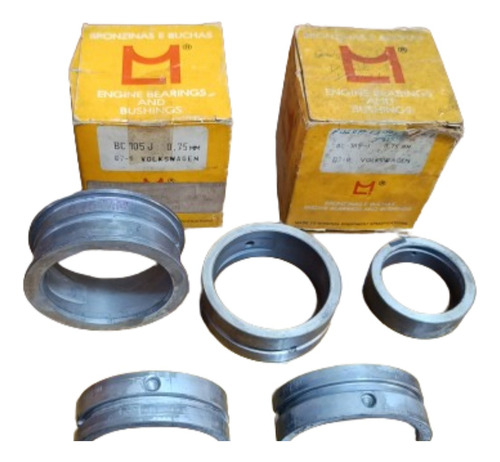 Bronzina Mancal Fusca 1300/1500/1600 Metal Leve 0.75 Bc105