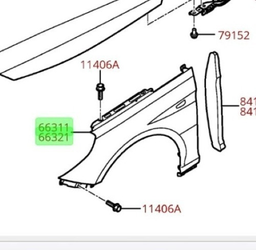 Tapabarro Delant Izquierdo Para Hyundai Sonata Lf 2015