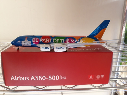 Avion A380-800 De Emirates A6-eeu Dubai Expo En Escala 1:400